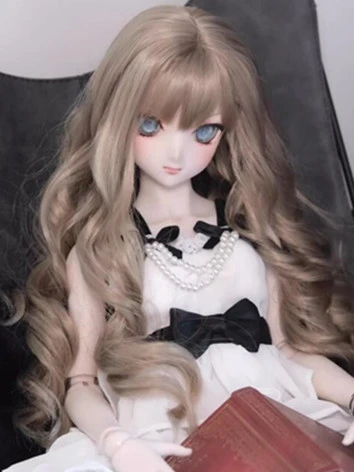 ドール用 ウィッグ ロング カール ブラウン ブラック 柔らかい糸 MSD/SDサイズ人形用 BJD
