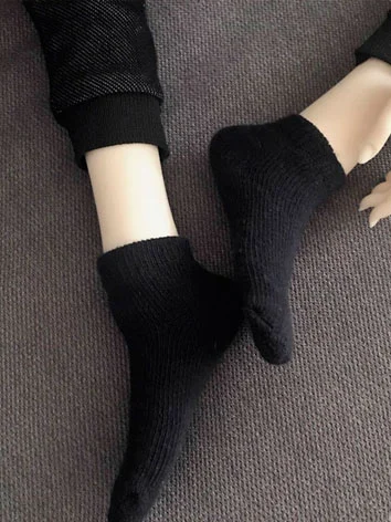 ドール用ソックス 靴下 ブラック/グレー 70cm/SDサイズ人形通用 BJD DOLL