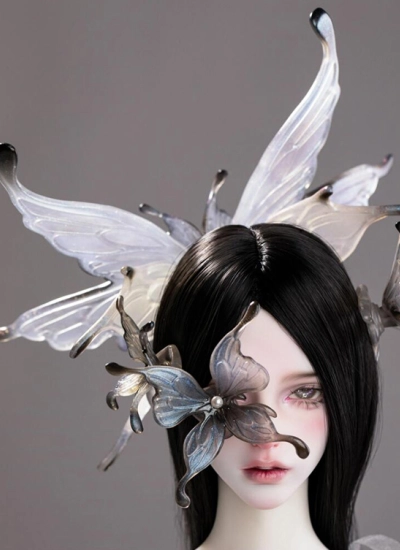 ドール用蝶形クラウン レジン製 SDサイズ人形用 球体関節人形 BJDDOLL