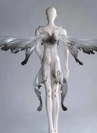 ドール用胸甲 翼 レジン製 SDサイズ人形用 球体関節人形 BJDDOLL