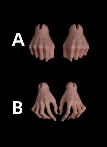 ドール用手パーツ 71cmサイズ男の子用 BJD用