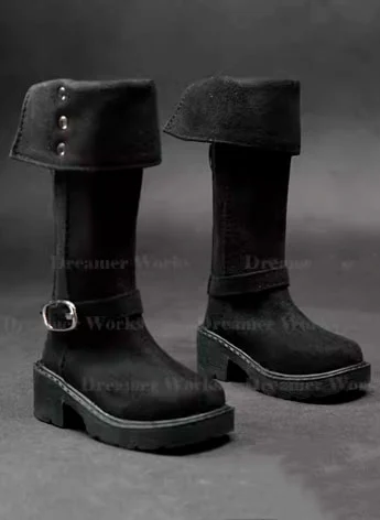 ドール用お靴 ブーツ ブラック MSDサイズ 球体関節人形用 BJD用