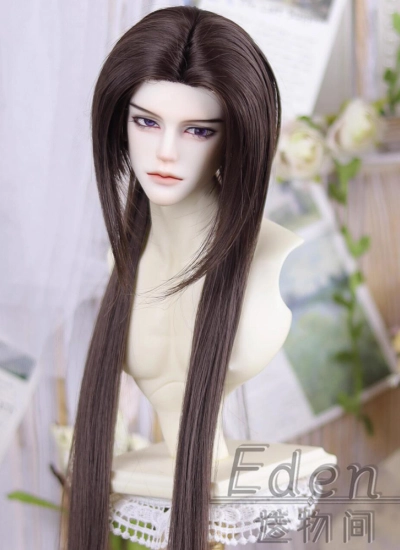 ドール用ウィッグ ストレート ミント/ホワイト/ブラック/ゴールド/オレンジ/ブラウン/ピンク/グレー/グリーン 高温糸/軟糸 SD/小顔SDサイズ人形用 BJDDOLL