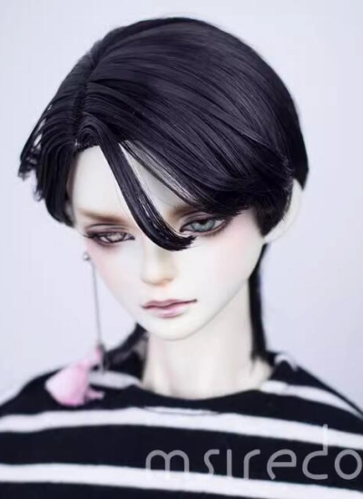 ドール用ウィッグ ショートパーマ ブラック シルバー ゴールド グレー オレンジ ホワイト Blythe/SD/小顔SDサイズ人形用 Z03