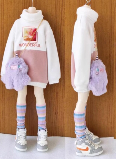 ドール用服 運動服 スポーツ ピンク MSDサイズ用 球体関節人形 BJDDOLL