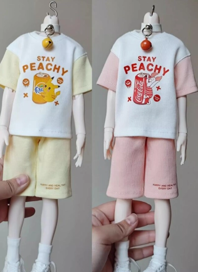 ドール用服 運動服 スポーツ ブルー/ピンク/イエロー MSD/1/5サイズ用 球体関節人形 BJDDOLL