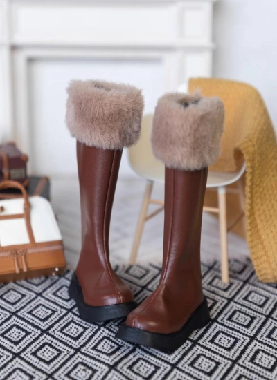 ドール用お靴 長靴 ブーツ ベージュ ブラウン ブラック MSDサイズ人形用　BJD DOLL