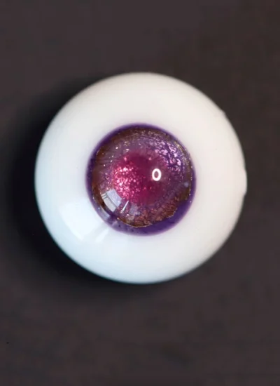 ドール用グラスアイ パープル 14mmサイズ 球体関節人形 H-54