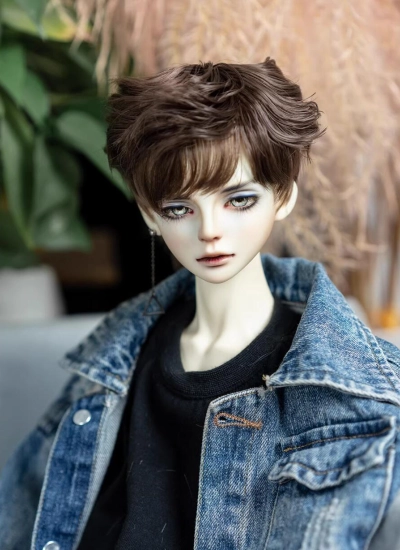 ドール用 ブラウン ショート髪 SD/小顔SDサイズ人形用 球体関節人形用 BJDDOLL