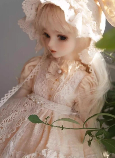 ドール用服 ドレス ベージュ 女の子用 SD/MSD/YOSD/OB24サイズ用 球体関節人形用 BJDDOLL