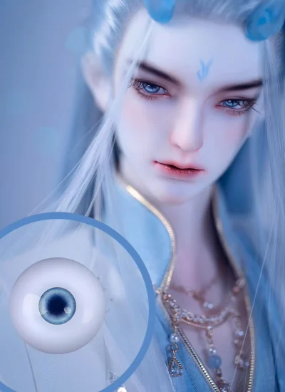 ドール用アクリルアイ ブルー 16mm小虹膜 LH-PE0016