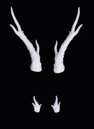 ドール用龍角-白青  龍太子•敖祈（áo qí）用 白肌 LHAP-0045 70cm/73cm人形通用