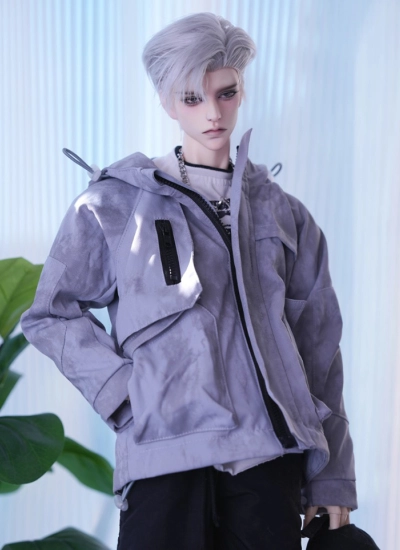 ドール用パーカ グレー/ブラック/ホワイト MSD/loongsoul73cm/SOOMID75cmサイズ人形用 球体関節人形用 BJDDOLL