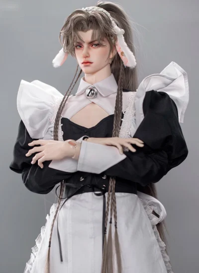 ドール用服 メイド服 男の子用 75cmサイズ人形用 BJD用 Rc70-208
