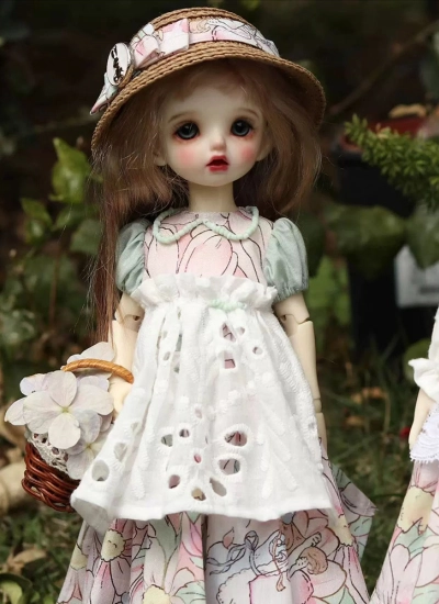 ドール用服 ドレス ピンク 女の子用 MSD/YOSD/OB24サイズ用 球体関節人形用 BJDDOLL