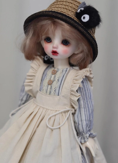 ドール用服 ドレス ブルー 女の子用 MSDサイズ用 球体関節人形用 BJDDOLL