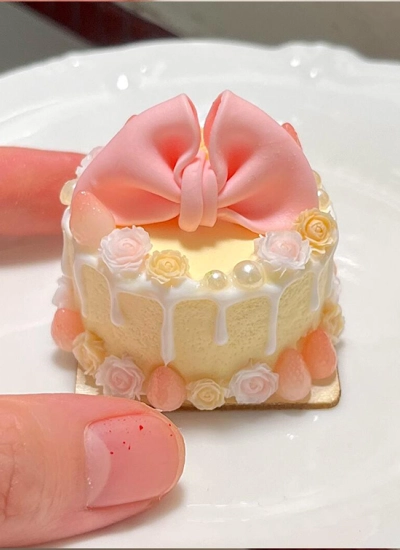 ドール用食玩 撮影用品 道具 ケーキぷちサンプル アクセサリー クリームケーキ フリーサイズ 球体関節人形用 BJDDOLL