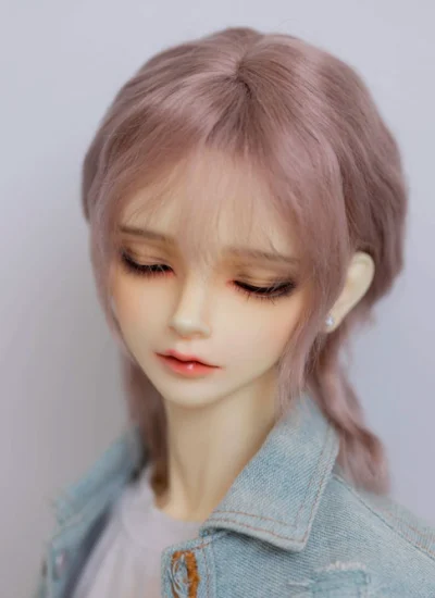 BJDドール用ウィッグ レッド シルバー ブラック グレーピンク ブラウン SD/小顔SD/MSDサイズ人形用