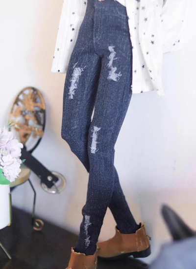 ドール用服 ズボン ジーンズ SD10/SD17/ID75/ID70-72サイズ ライトブルー ブルー ブラック 破れタイプ 球体関節人形用 BJDDOLL