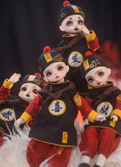 ドールフルセット 恭Gong 喜Xi 发Fa 财Cai 27cm 男の子 球体関節人形 BJD