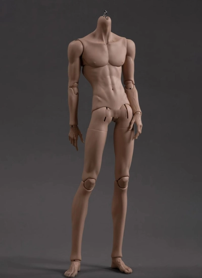 即納 ドール用ボディ75cm B75-002 日焼け肌 男の子 スィンマッスルボディ 球体関節人形 BJDDOLL