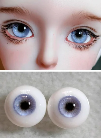ドール用アイ 石膏アイ パープル 12mm/14mm/16mm/18mmサイズ BJD用【大大的鱼】