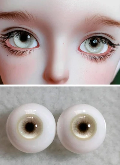 ドール用アイ 石膏アイ ライトグリーン 12mm/14mm/16mm/18mmサイズ BJD用【大大的鱼】