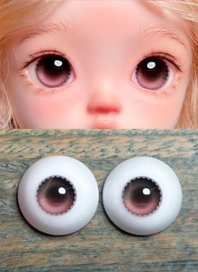 ドール用アイ 石膏アイ ライトブラウン 12mm/14mm/16mm/18mmサイズ BJD用【nana】