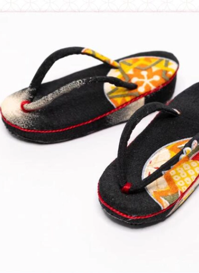 ドール用下駄 和服用 ブラック系 黑橡 MSD/SDサイズ人形用 BJD DOLL