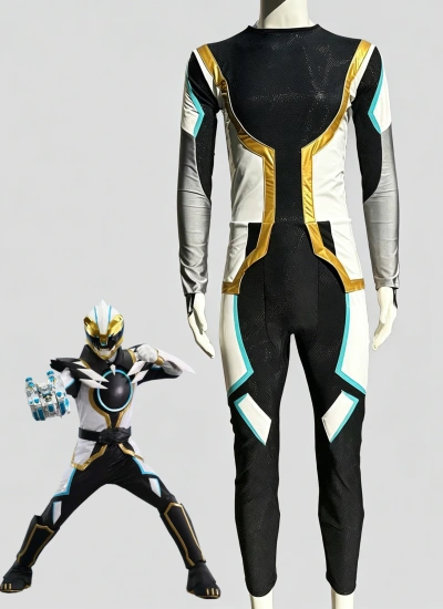 非常に整った六角ハニカムシルクスクリーン生地採用！ゴジュウ くまで ましろ風  cosplay 全身タイツ ナンバーワン戦隊ゴジュウジャー風コスチューム No.1 SENTAI GOZYUGER  イエロー ゴジュウレオン風