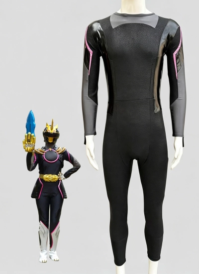 非常に整った六角ハニカムシルクスクリーン生地採用！ゴジュウユニコーン風  cosplay 全身タイツ ナンバーワン戦隊ゴジュウジャー風コスチューム No.1 SENTAI GOZYUGER  イエロー ゴジュウレオン風