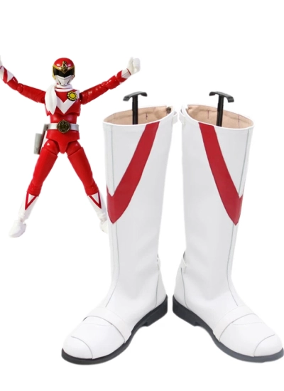 バルイーグル風 コスプレブーツ 戦隊靴風 太陽戦隊サンバルカン風 コスプレ レザー靴 コスプレブーツ シューズ cosplay 仮装靴 コスチューム  サイズオーダー対応可 仮装