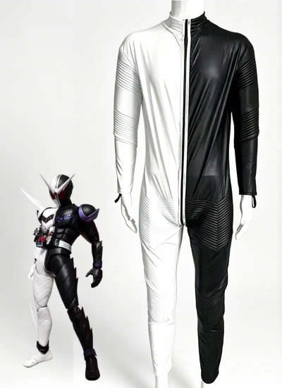 ライダーW ファングジョーカー コスチューム FangJoker風 仮面ライダーW風 スーツ ボディスーツ cosplay 全身タイツ オーダーメイド  再現度 コスプレイベントに最適 仮装
