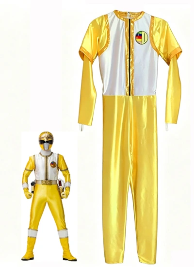 刺繍ワッペン付き！キリンレンジャー cosplay スーツ コスプレ衣装 全身タイツ 戦士 五星戦隊 ダイレンジャー風 コスチューム ヒーロースーツ 戦隊風インナー オーダーメイド
