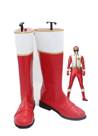 リュウレンジャー コスプレブーツ cosplay 戦隊風 五星戦隊 ダイレンジャー cosplay コスプレ レザー靴 コスプレブーツ シューズ cosplay 仮装靴