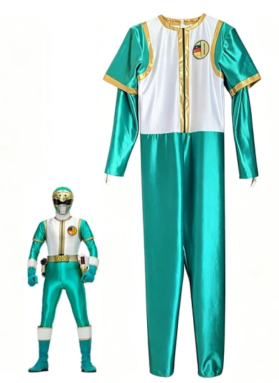 刺繍ワッペン付き！シシレンジャー cosplay スーツ コスプレ衣装 全身タイツ 戦士 五星戦隊 ダイレンジャー風 コスチューム ヒーロースーツ 戦隊風インナー オーダーメイド