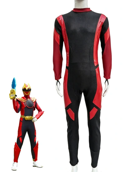 ゴジュウウルフ ナンバーワン戦隊ゴジュウジャー風コスチューム マスク＋グローブ付き！とおのほえる風 全身タイツ No.1 SENTAI GOZYUGER