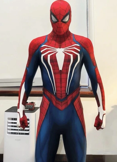 巨大な蜘蛛マークゴム立体仕様🔥スパイダーマン PS4 ゲームスーツ Spider-Man風 spidermanイメージ スパイダースーツ ボディスーツ レプリカスーツ 全身タイツ コスプレ コスチューム cosplay 仮装