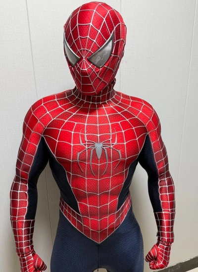 シリコーンスクリーン・プレミアムシリーズ👑  spiderman風 Tobey スパイダーマン風 トビー 赤青 レプリカスーツ  全身タイツ コスプレ コスチューム cosplay 仮装