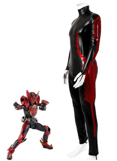 赤いパール調PU🔥タジャドル コンボ イメージ 真骨彫製法 オーズ OOO 仮面ライダーオーズ 風  ライダー系スーツ  ボディスーツ cosplay 全身タイツ オーダーメイド  コスプレ コスチューム cosplay 仮装