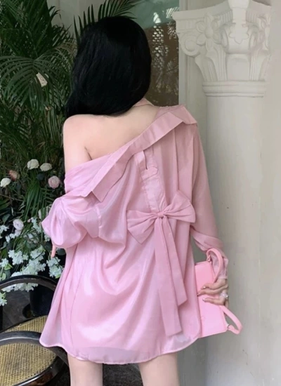 2026新作🌸【アウター】UVカット シフォンブラウス アイスシルク混紡 薄紗素材 レディースサマーシャツ