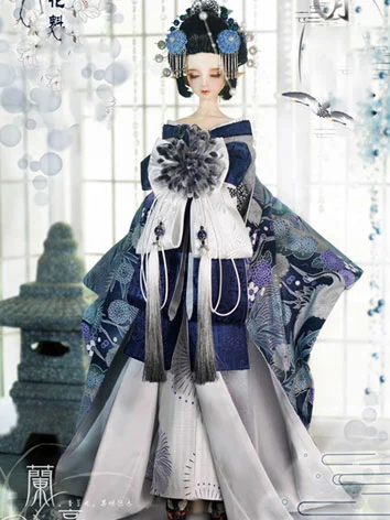 ドール用服 着物セット 花魁用着物 花嫁 【月影水歌】SD/SD17/MSD/69cm 
